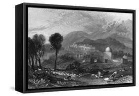 Israel Ramah-J. M. W. Turner-Framed Stretched Canvas