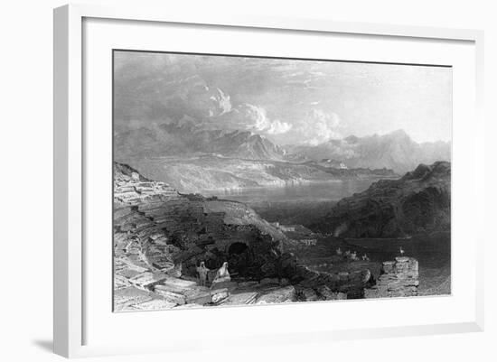 Israel Sea of Galilee-Thomas Allom-Framed Art Print