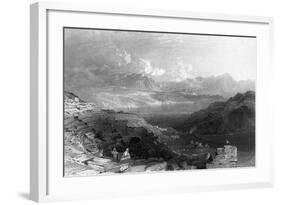 Israel Sea of Galilee-Thomas Allom-Framed Art Print