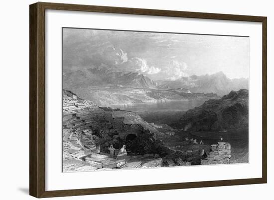 Israel Sea of Galilee-Thomas Allom-Framed Art Print