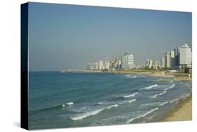 Israel, Tel Aviv, beach along the coastline-Michele Molinari-Stretched Canvas