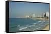 Israel, Tel Aviv, beach along the coastline-Michele Molinari-Framed Stretched Canvas