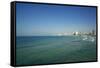 Israel, Tel Aviv. Coastline and beach-Michele Molinari-Framed Stretched Canvas