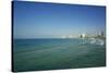 Israel, Tel Aviv. Coastline and beach-Michele Molinari-Stretched Canvas