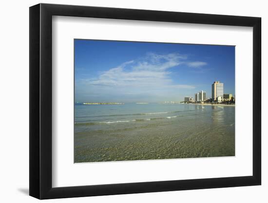 Israel, Tel Aviv. Coastline and beach-Michele Molinari-Framed Photographic Print