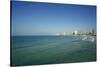 Israel, Tel Aviv. Coastline and beach-Michele Molinari-Stretched Canvas