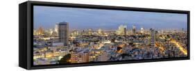 Israel, Tel Aviv, Elevated City View Towards the Commercial and Business Centre-Gavin Hellier-Framed Stretched Canvas