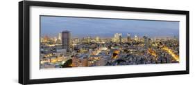 Israel, Tel Aviv, Elevated City View Towards the Commercial and Business Centre-Gavin Hellier-Framed Photographic Print