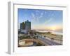 Israel, Tel Aviv, Elevated Dusk View of the City Beachfront-Gavin Hellier-Framed Photographic Print