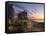 Israel, Tel Aviv, Elevated Dusk View of the City Beachfront-Gavin Hellier-Framed Stretched Canvas