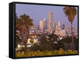 Israel, Tel Aviv, Jaffa, Downtown Buildings Viewed from Hapisgah Gardens Park-Gavin Hellier-Framed Stretched Canvas