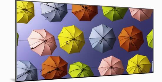 Israel Umbrellas-Art Wolfe-Mounted Photographic Print