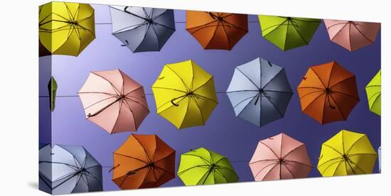Israel Umbrellas-Art Wolfe-Stretched Canvas