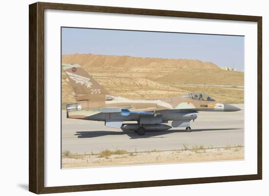 Israeli Air Force F-16 at Nevatim Air Base, Israel-Stocktrek Images-Framed Photographic Print