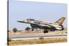 Israeli Air Force F-16I Sufa Landing at Hatzerim Airbase, Israel-Stocktrek Images-Stretched Canvas