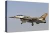 Israeli Air Force F-16I Sufa Prepares for Landing at Hatzerim Airbase, Israel-Stocktrek Images-Stretched Canvas