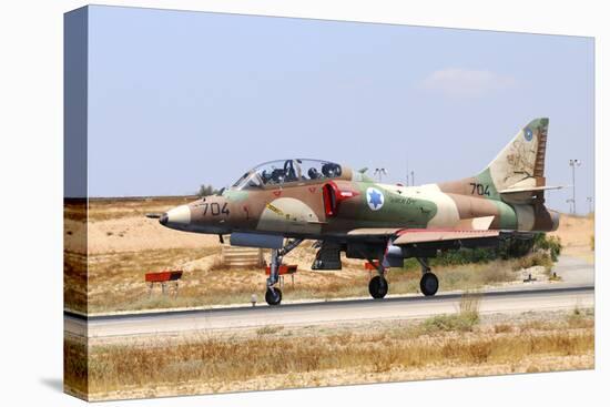 Israeli Air Force Ta-4 Ayit Taken before Take-Off at Hatzerim Airbase, Israel-Stocktrek Images-Stretched Canvas