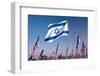 Israeli and American Flags during 3000 Flags for 9-11 Tribute-Joseph Sohm-Framed Photographic Print