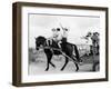 Israeli Children of Habad Sect, Frolic with Horse and Cart at Farm Village-Paul Schutzer-Framed Photographic Print