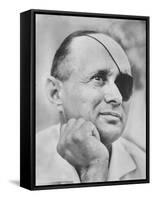 Israeli Defense Minister Moshe Dayan-Paul Schutzer-Framed Stretched Canvas