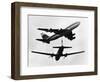 Israeli El Al Boeing 747 and a Propeller HS 748 Nearly Miss One Another, June 1948-null-Framed Photographic Print