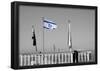 Israeli Flag on Lebanon Border-null-Framed Poster