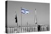 Israeli Flag on Lebanon Border-null-Stretched Canvas