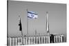 Israeli Flag on Lebanon Border-null-Stretched Canvas