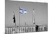 Israeli Flag on Lebanon Border-null-Mounted Photo