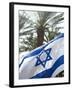 Israeli Flag with Star of David and Palm Tree, Tel Aviv, Israel, Middle East-Merrill Images-Framed Photographic Print