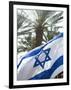 Israeli Flag with Star of David and Palm Tree, Tel Aviv, Israel, Middle East-Merrill Images-Framed Photographic Print