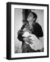 Israeli Mother Breast Feeding Her Baby-Paul Schutzer-Framed Photographic Print