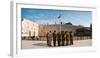 Israeli Soldiers Being Instructed by Officer in Plaza in Front of Western Wall, Jerusalem, Israel-null-Framed Premium Photographic Print