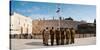Israeli Soldiers Being Instructed by Officer in Plaza in Front of Western Wall, Jerusalem, Israel-null-Stretched Canvas