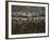 Israeli Soldiers Chant Slogans after a Briefing before Entering Gaza on a Combat Mission-null-Framed Photographic Print