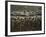 Israeli Soldiers Chant Slogans after a Briefing before Entering Gaza on a Combat Mission-null-Framed Photographic Print