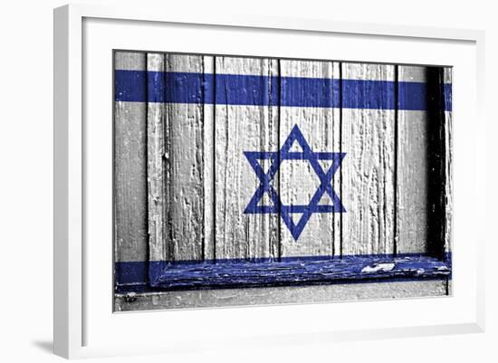 Israelie Flag-budastock-Framed Art Print