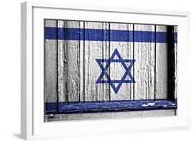 Israelie Flag-budastock-Framed Art Print