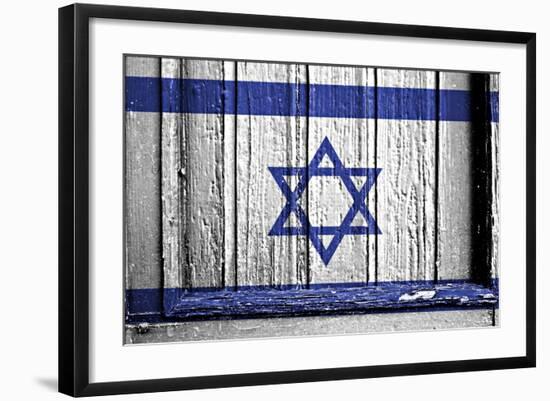 Israelie Flag-budastock-Framed Art Print