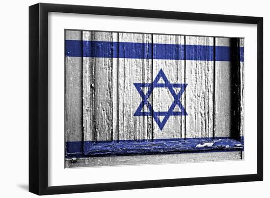 Israelie Flag-budastock-Framed Art Print