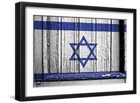 Israelie Flag-budastock-Framed Art Print