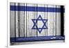 Israelie Flag-budastock-Framed Art Print