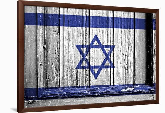 Israelie Flag-budastock-Framed Art Print