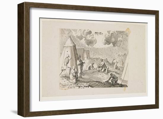 Israelites Gathering Manna-Claude Mellan-Framed Giclee Print