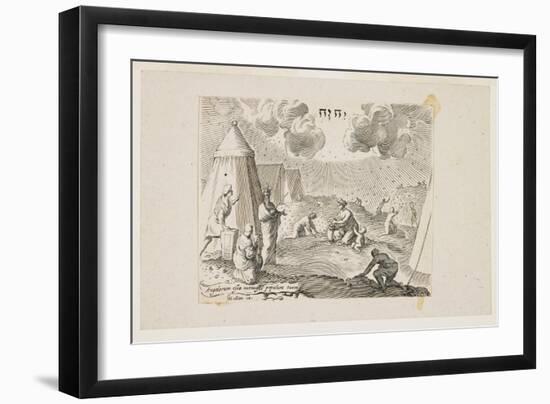 Israelites Gathering Manna-Claude Mellan-Framed Giclee Print