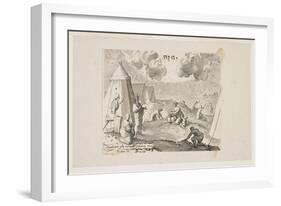 Israelites Gathering Manna-Claude Mellan-Framed Giclee Print