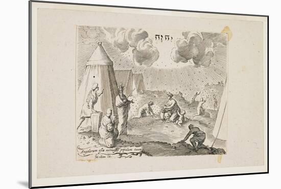 Israelites Gathering Manna-Claude Mellan-Mounted Giclee Print