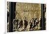 Israelities Take Jericho, detail of Baptistry Door, Florence, Italy, c15th century-Lorenzo Ghiberti-Framed Giclee Print