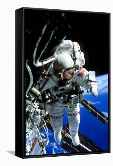 ISS Astronaut-null-Framed Stretched Canvas