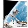 ISS Space Walk-null-Mounted Premium Photographic Print